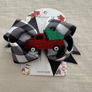 Christmas hair bow 
Handmade